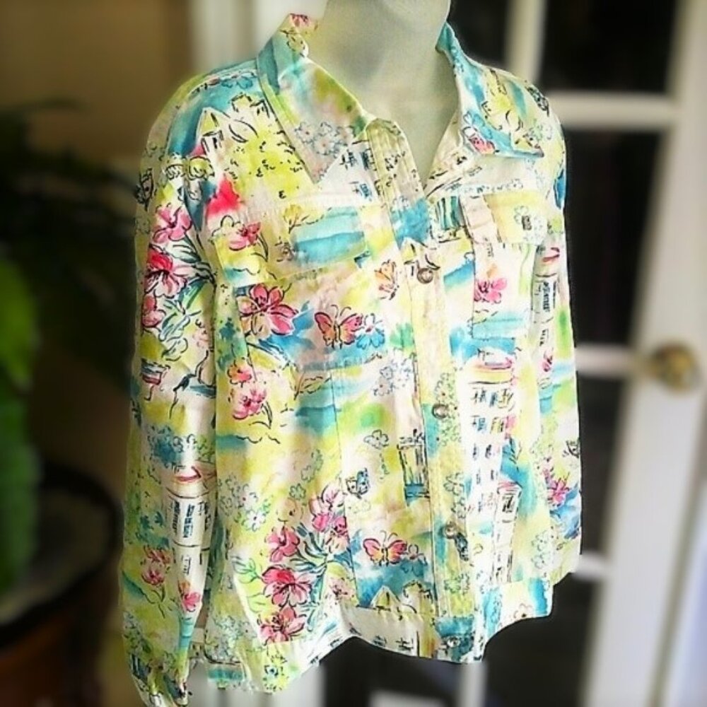 Light Canvas Jacket Like New L